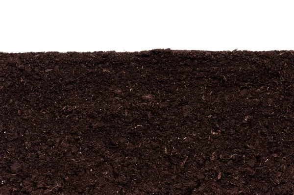 Close Organic Soil Can Used Background — Stock Photo, Image