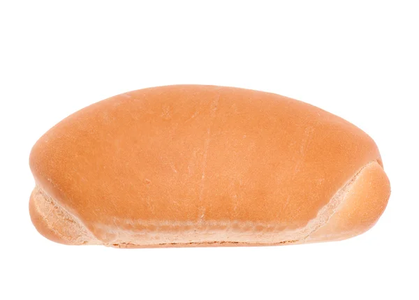 新鲜的小麦面包 因白人背景而被隔离 — 图库照片