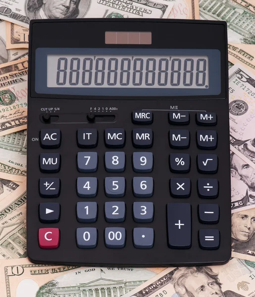 Calculadora y dinero —  Fotos de Stock