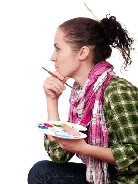 Female painter — Stock Photo, Image