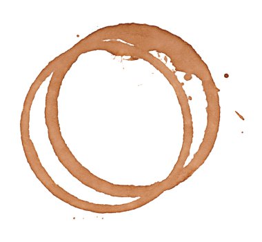 Coffee stains clipart