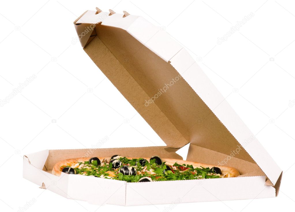 Pizza in carton box