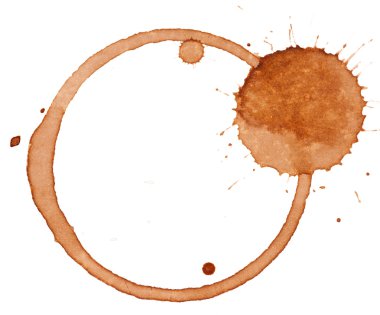 Coffee stains clipart