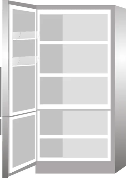 Réfrigérateur ouvert — Image vectorielle