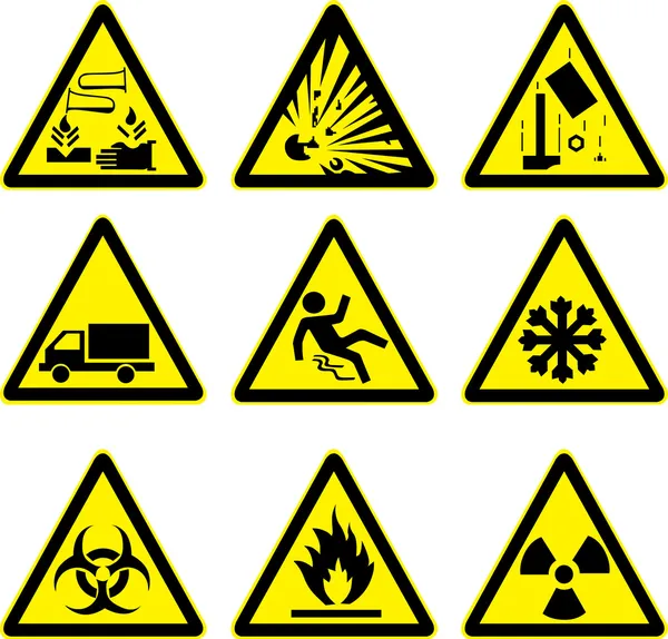 Panneaux avertisseurs — Image vectorielle