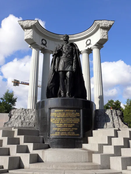 亚历山大大帝-莫斯科，俄罗斯的纪念碑 — 图库照片