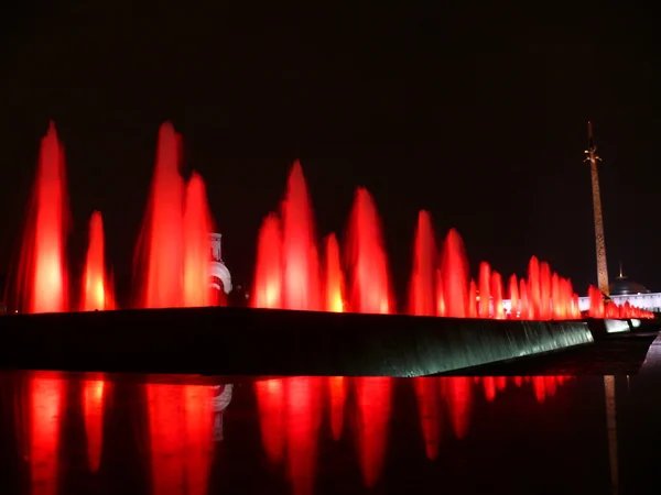 Springbrunnen im Siegespark - Moskau — Stockfoto