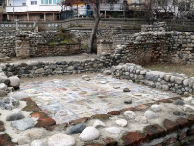 Old Christian ruins in Sandanski, Bulgaria clipart