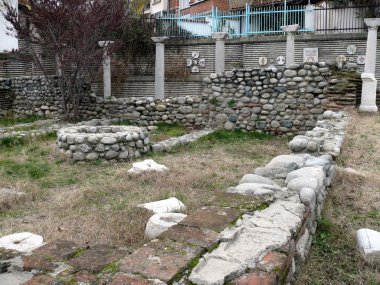 Old Christian ruins in Sandanski, Bulgaria clipart