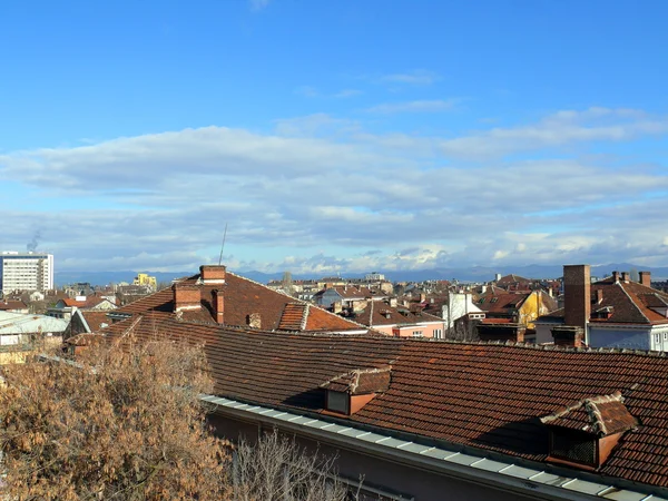 Stock image Roofs of Sofia in the spring. Bulgaria