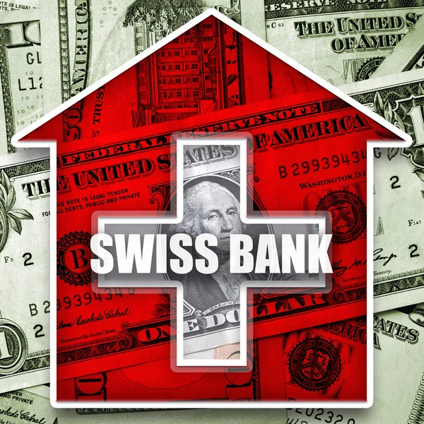 Stock image Money in swiss bank