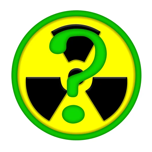 Jaderná energie otázky — Stock fotografie