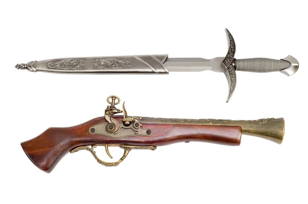 stock image Pistol and dagger