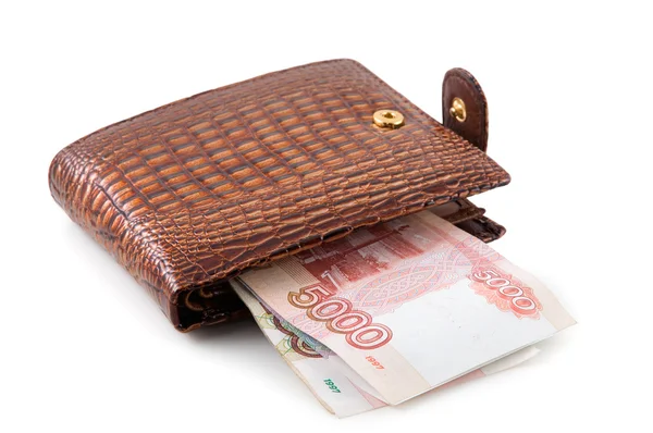 Brown Purse Photographed Close — Stock Photo, Image