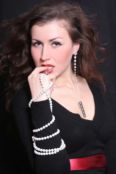 Elegant Beautiful Woman Jewelry — Stock Photo, Image