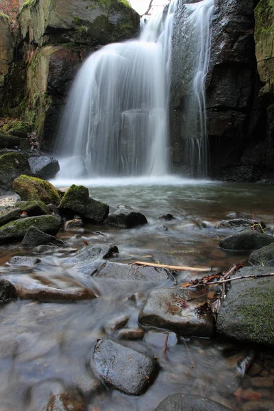Lumsdale Wodospad Matlock Derbyshire — Zdjęcie stockowe
