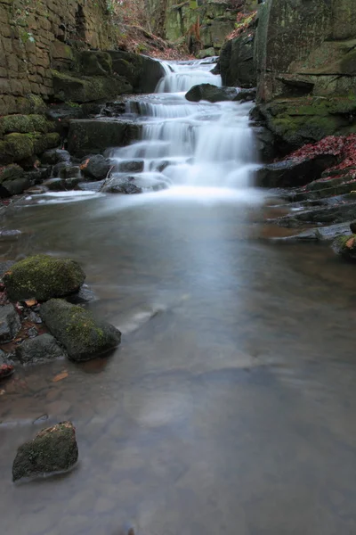Lumsdale Waterfall Matlock Derbyshire — Stockfoto