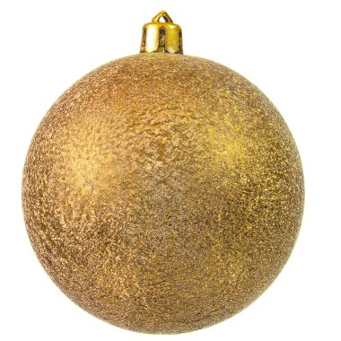 Gold christmas ornament . clipart