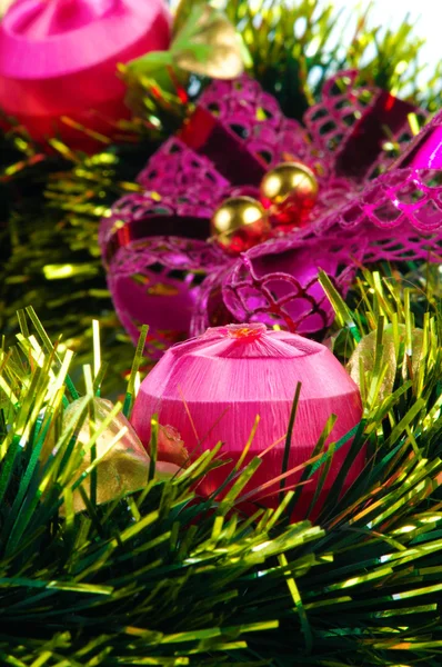 Christmas wreath close-up — Stock Photo, Image