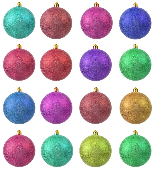 Collectie van gekleurde kerst ornament . — Stockfoto