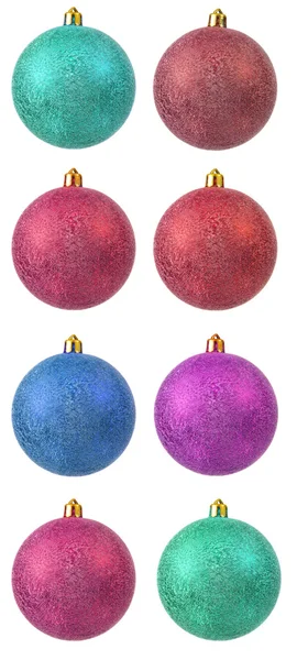 Coleção de ornamentos de Natal coloridas . — Fotografia de Stock