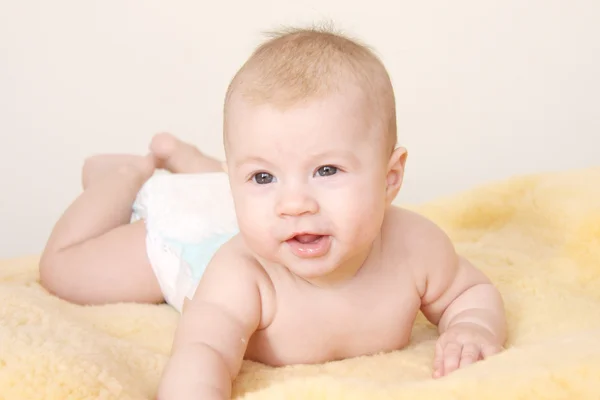 Meraklı bebek portre — Stok fotoğraf