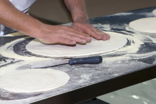 stock image Making pizza