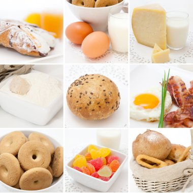 Breakfast collage clipart