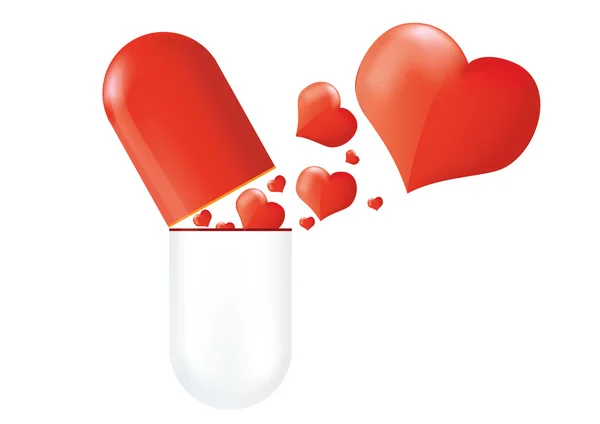 Любов таблетки — стокове фото