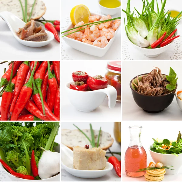 Collage voedsel — Stockfoto