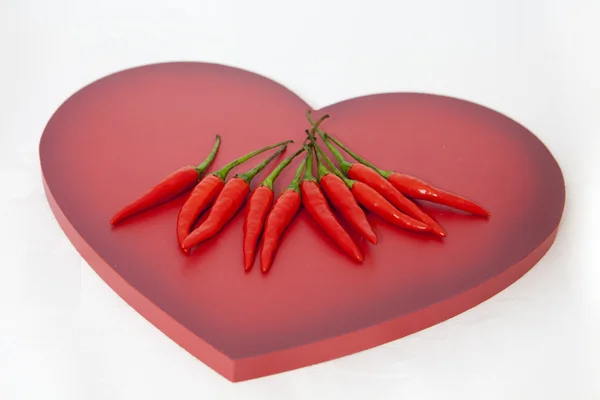 Love peppers — Stock Photo, Image