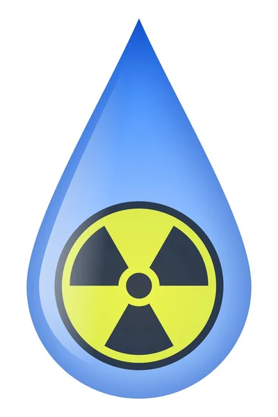 放射性水 — 图库照片