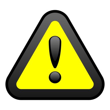 Yellow Warning Sign clipart