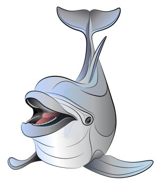 Vector Dolphin clipart