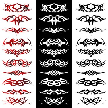 Tribal Tattoo Pack Vector clipart