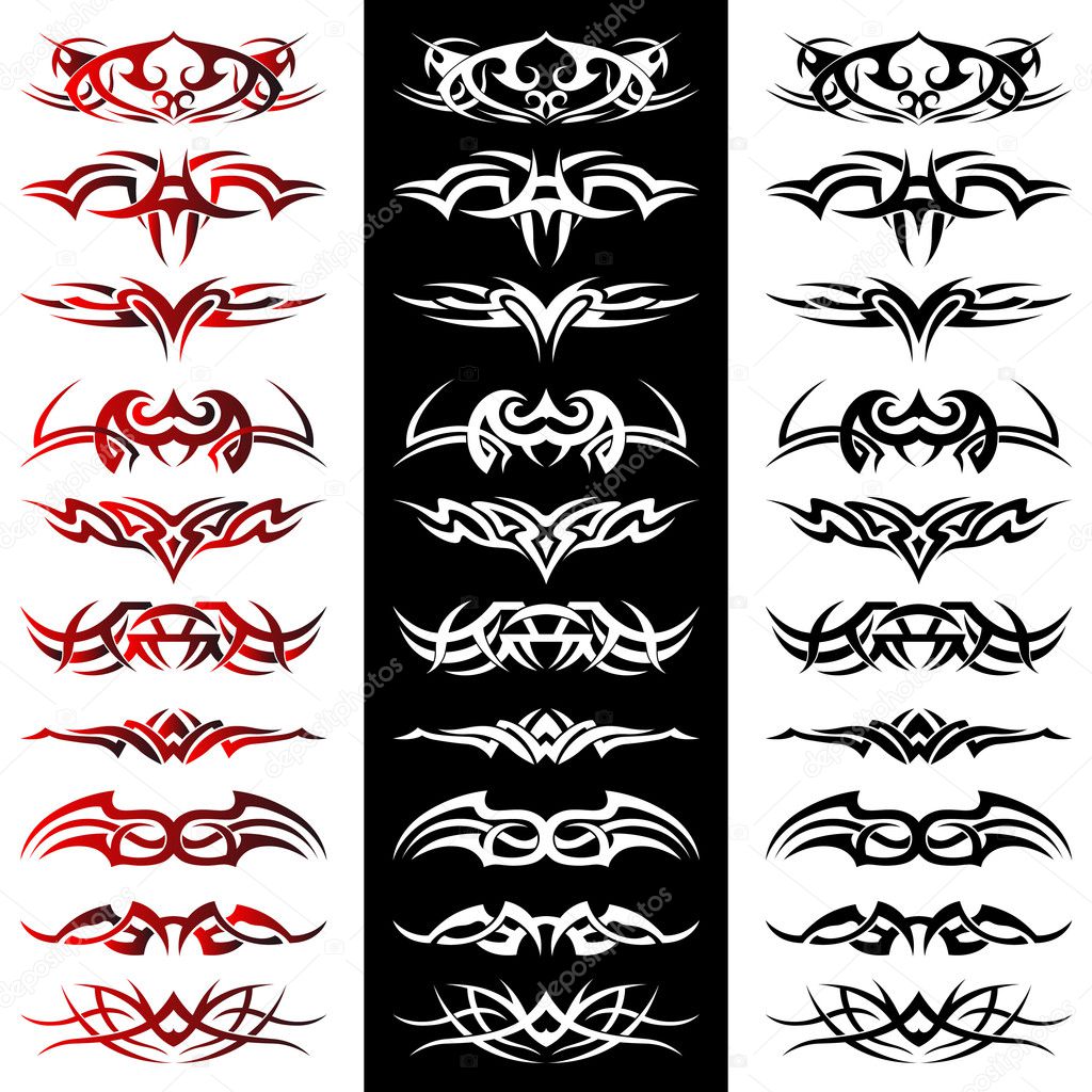 Tribal Tattoo Pack Vector