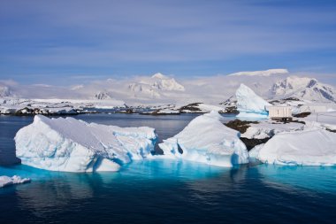 Huge iceberg in Antarctica clipart