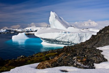 Huge iceberg in Antarctica clipart