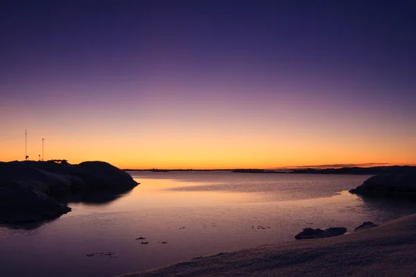 매우 아름 다운 일몰 — 스톡 사진
