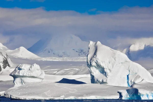 Antarktický Ledovec Sněhu — Stock fotografie