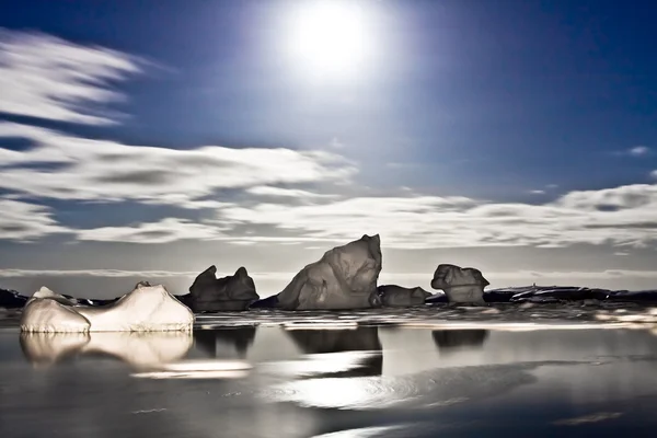 Антарктическая ночь — стоковое фото