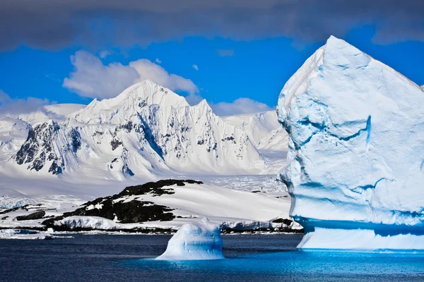 Antarctic Icebergs Snow — Stock Photo, Image