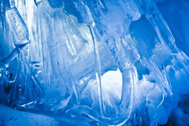 Blue Ice cave clipart