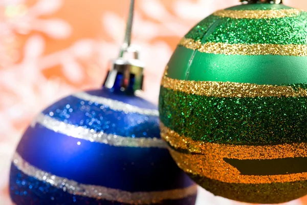 Photos of Christmas-tree decorations Stock Image