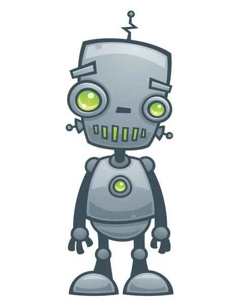 Gelukkig robot — Stockvector