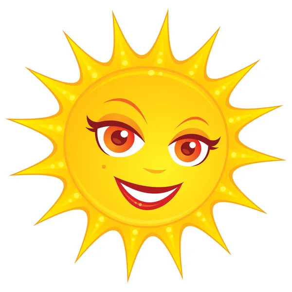 Hot Summer Sun — Stock Vector