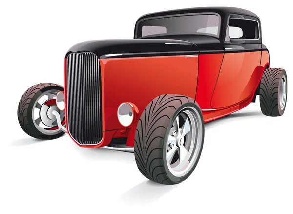 Red hot rod — Stock Vector