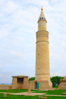 XIV. yüzyılın anıt Bulgar mimari: katedral cami ve büyük Minare bir parçası