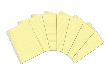 Sarı yaprakları ile defter