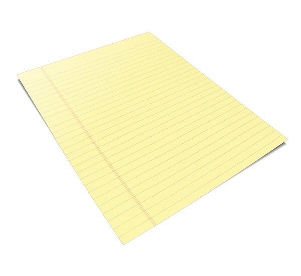 Notebook with yellow leaves